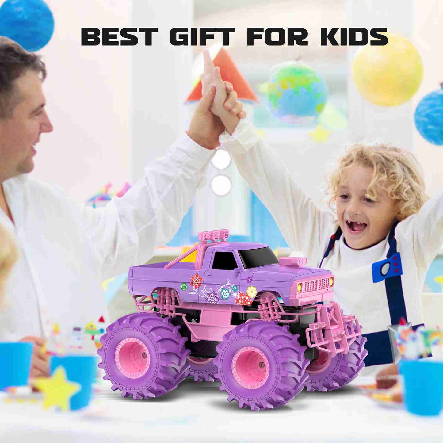 Amphibious Remote Control Car 2.4GHz 1:16 All Terrain Waterproof RC Monster Truck Kids Pool Toys
