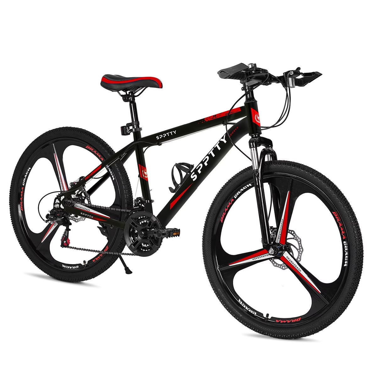26" Mountain Bike, Shimano 24 Speeds, Aluminum, Disc Brake, Unibody Ring for Men and Women