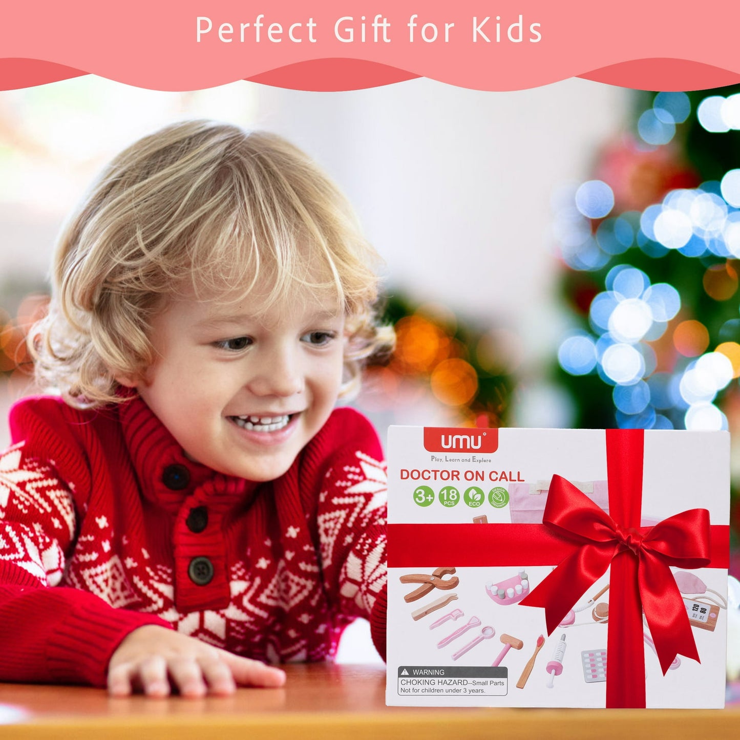 Doctor Kit For Kids, Doctor Playset, Pretend Doctor Kit Dentist Medical Kit With Stethoscope,Gift For 3 4 5 Year Old Boys And Girls (Pink)