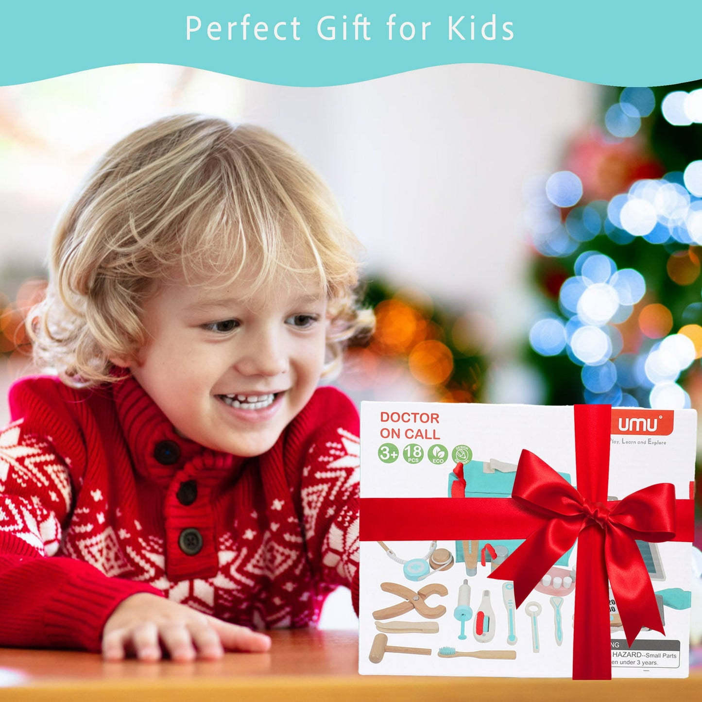 Doctor Kit For Kids, Doctor Playset, Pretend Doctor Kit Dentist Medical Kit With Stethoscope,Gift For 3 4 5 Year Old Boys And Girls (Blue)