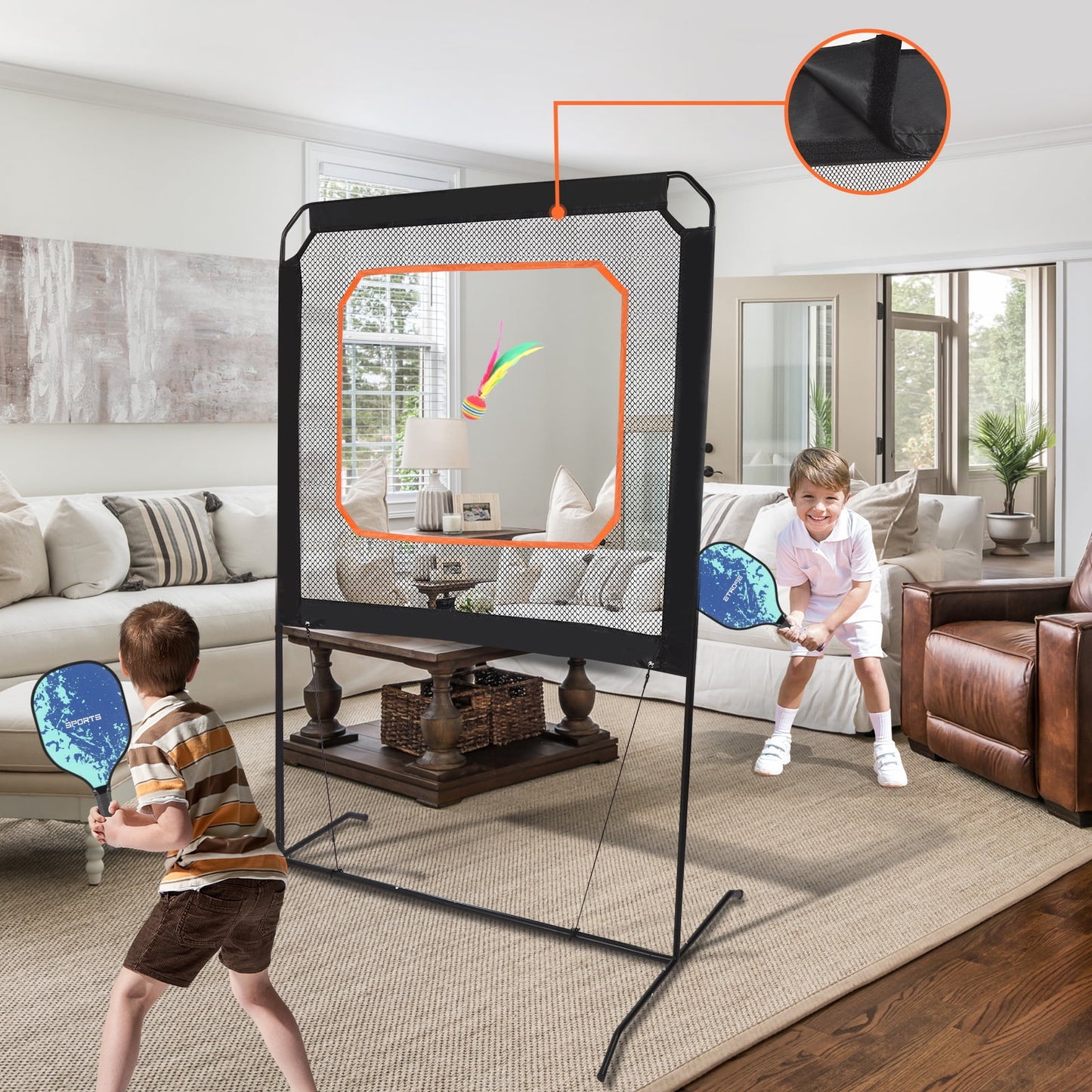 Portable Pickleball with Net, A Racket Game That Combines Pickleball, Badminton, and Tennis, Backyard Games Sport Outdoor Indoor, Fun Games for Kids & Adults