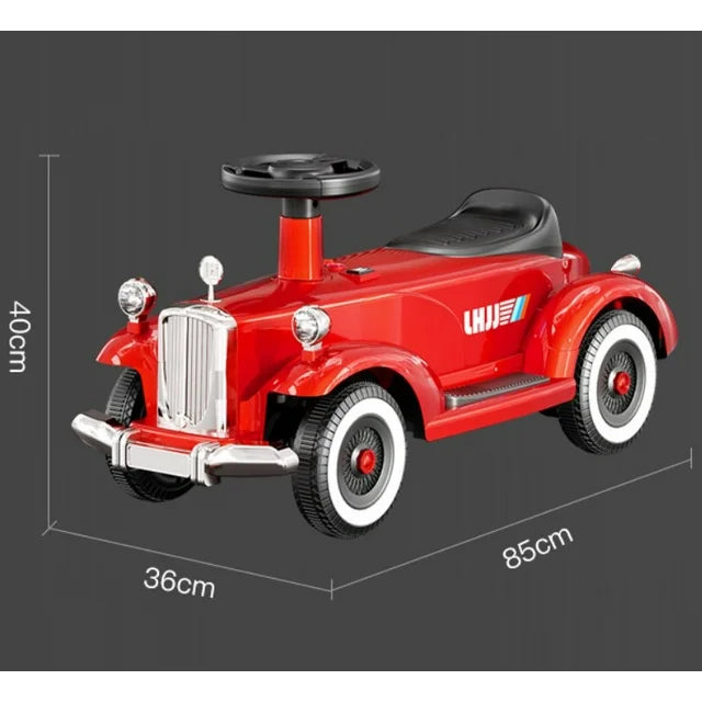 6V Ride on Push Car, 2 in 1 Sliding Car, Battery Powered Electric Car with Music,Ride On Toy for Boys Girls 18-36 Months