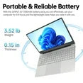 15.6 inch Laptop 1920*1080 FHD IPS Display, 16GB DDR4 512GB SSD Windows 11 Computer Quad-Core Intel N5095 Processors, WiFi, Bluetooth, Fingerprint, Backlit Keyboard, 15.6" Lightweight Laptop, Silver