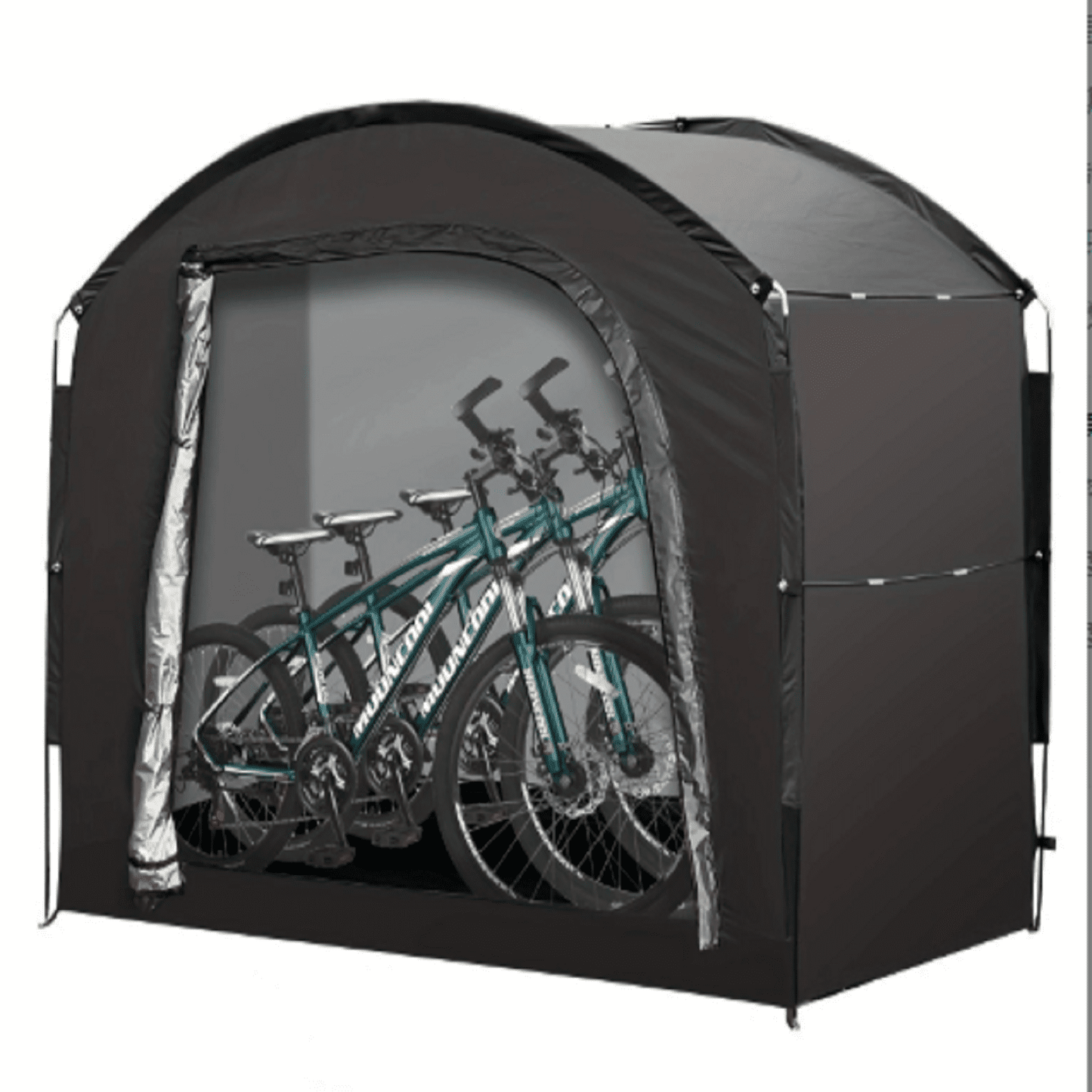 Bike Storage Tent Outdoor, 3 to 4 Bikes, Spacious Bike Storage Tent with Ventilated Window, Waterproof Easy-to-Install Bike Tent Garden Backyard Storage