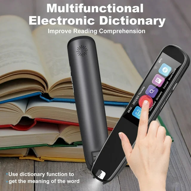 Translation Scanning Pen, Bluetooth WiFi Scan Reader Pen for Dyslexia, Text to Speech Pen, Portable 131 Language Translator Device for Language Learners Business Students Adults Traveler