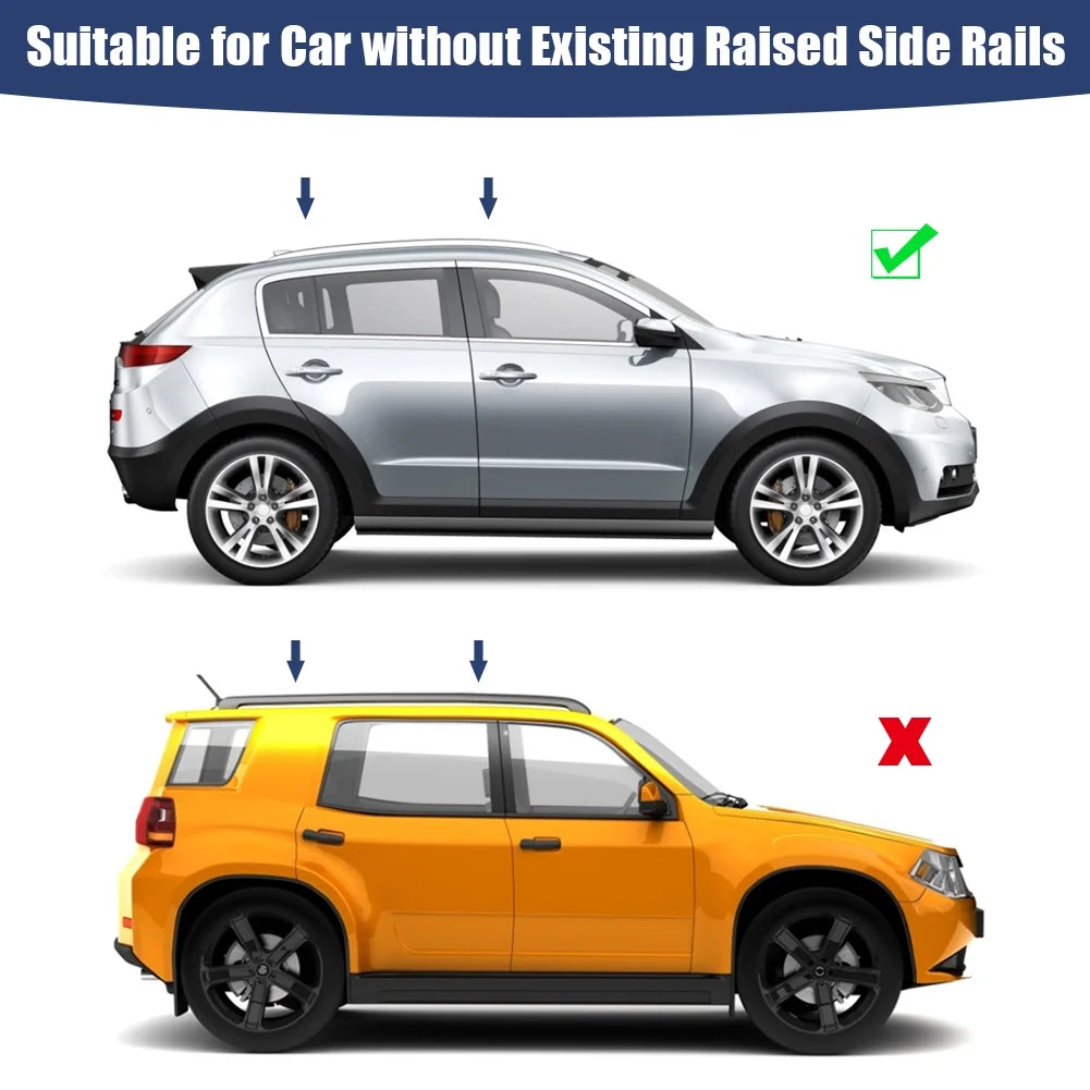 OTVIAP Universal Car Roof Rack, 2 pcs 43" Crossbar with Anti-Theft Lock for Suv/car Roof Cargo Carrier Rails