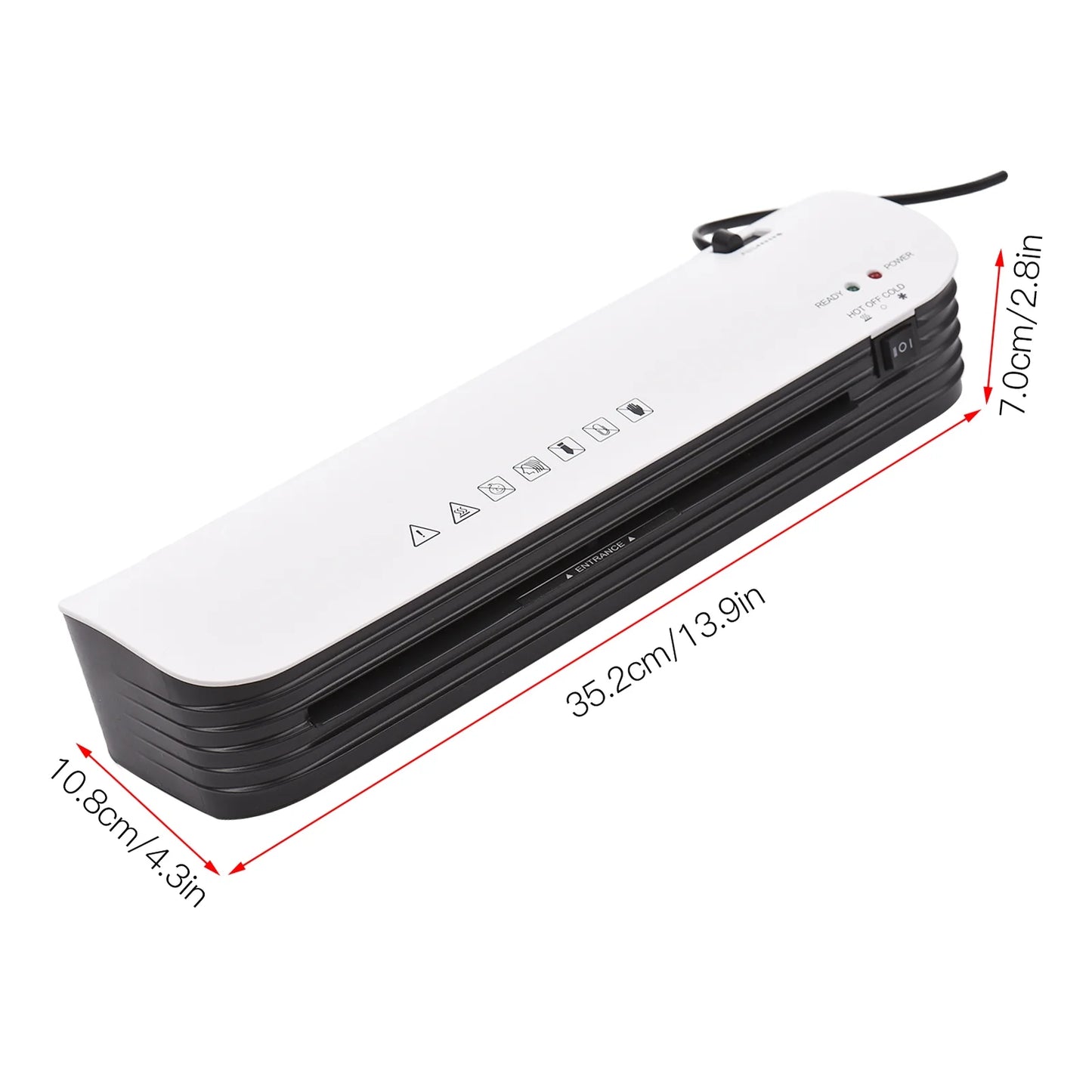 Laminator Machine, A4 Laminating Machine Hot & Cold with Paper Trimmer & Corner Rounder, 4 in 1 Laminator with 15 Laminating Sheets, 9 inch Personal Thermal Laminator for Home School Office
