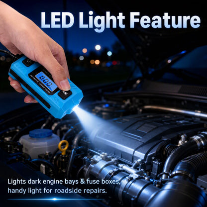 FAGINEY Fuse Current Tester Automotive Current Detector with LCD Backlight LED Flashlight for Car Truck Circuit Diagnosis