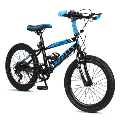 20-24 inch Bike,6-Speed Mountain Bike for Men Women Boys Girls,Dual Suspension,Comfort Saddle