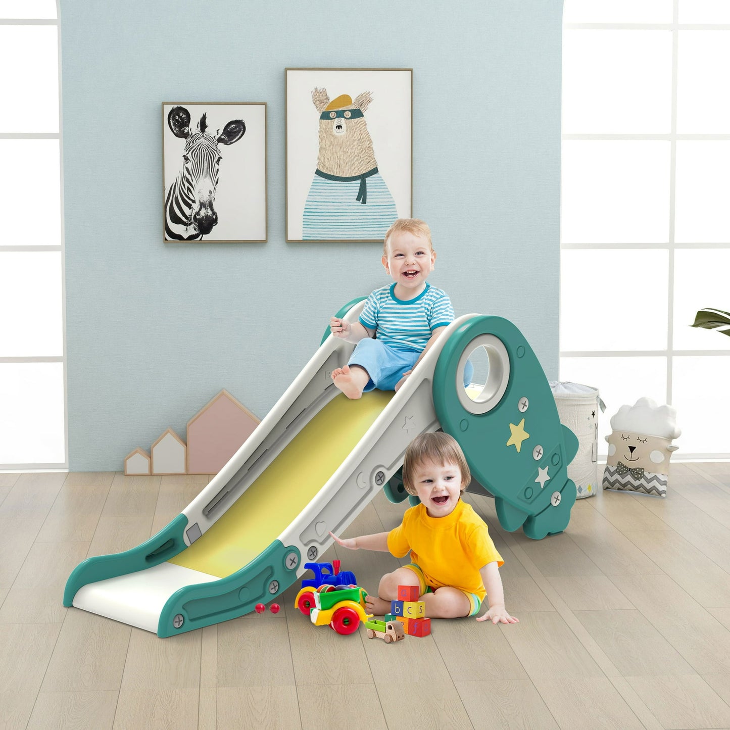 2 In 1 Slides For Kids, Toddler Slide Indoor Or Outdoor Toddler Climber Slide Playset