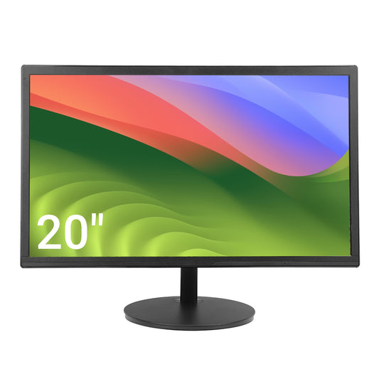 20 Inch Computer Monitor, 1600 x 900 HD Desktop Monitor with HD-MI & VGA Ports, 60Hz LED Monitor for PC, Laptop, VESA Mounting, BlueLight Filter & Flickerless Technology, for Work Office Home