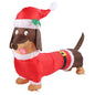 5FT Christmas Inflatables Dachshund Dog, Blow Up Yard Decoration Clearance with LED Lights Built-in for Holiday Garden Decoration