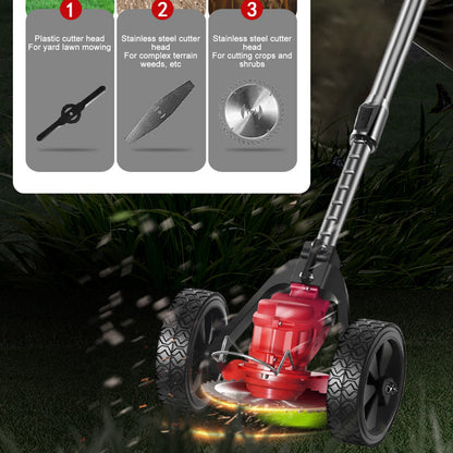 Cordless Weed Wacker Telescopic Foldable Rechargeable Small Electric Lawn Edger Tool for Garden