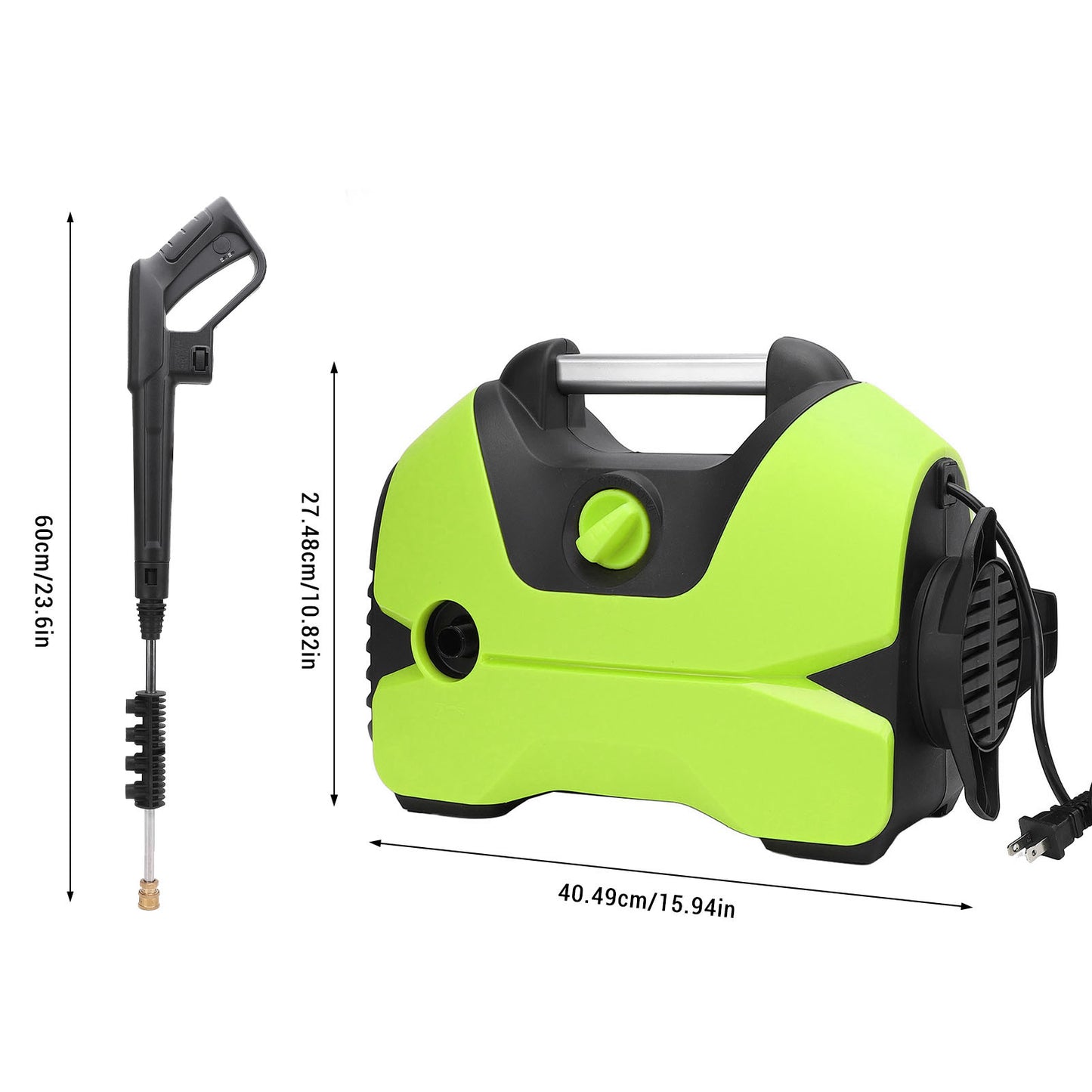 Electric Pressure Washer, 2200 PSI, Max 1.4 GPM Power Washer w/ 32 Ft Hose, 4 Quick Connect Nozzles, Foam Cannon, Portable To Clean Patios, Cars, Fences, Driveways