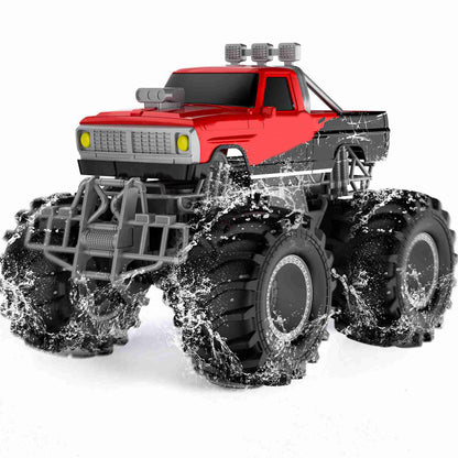 Amphibious RC Car 2.4GHz 1:16 All Terrain Waterproof Monster Truck & Boat for Kids, Perfect Christmas Gift for Boys Girls