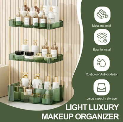 3 Tier Bathroom Cabinet Organizer,Multi-Purpose Under Sink Organizers and Storage for Kitchen