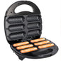 Corn Dog Waffle Maker,850W Hot Dog Waffle Machine with Non-stick Coating Plate, 6 Corn Dogs Maker Toaster Make,Black