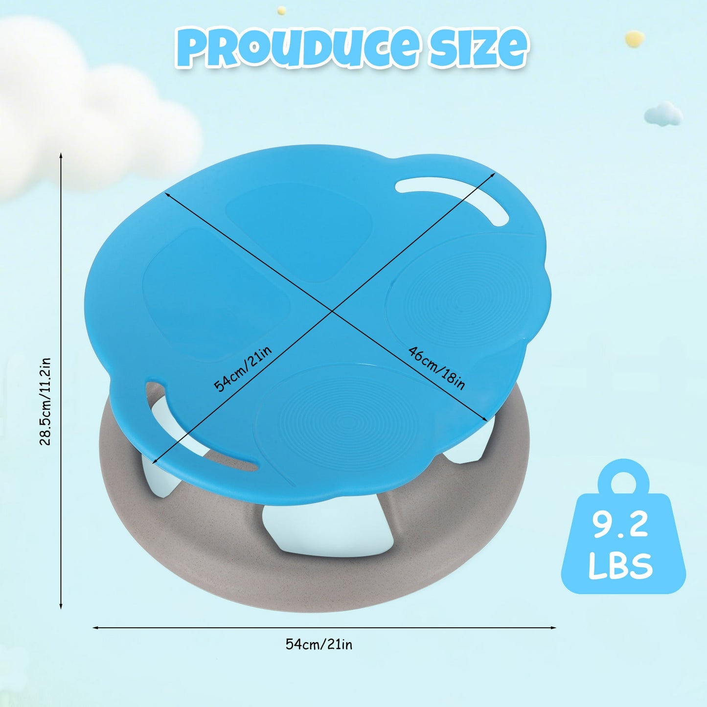 Sensory Spinning Chair For Autistic Kids,Kids Swivel Chair,Body Coordination Training Chair with Safety Handle For Kids 5-7 Kids,Insect Non Slip Sensory Toys 360° Spinning Chair For Kids Gifts