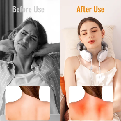 AMONSEE 5D Neck and Shoulder Massager with Heat for Pain Relief and Deep Tissue Massage