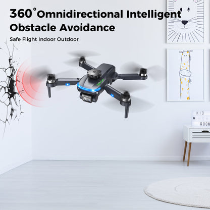 Drone with Camera for Adults Kids, 1080P FPV Mini RC Drones, 3 Batteries, One Key Take Off-Landing, Headless Mode, Wifi Brushless S118 RC Quadcopter Toys Gifts for Beginners