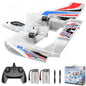 RC Plane Toy 2.4GHz Remote Control Airplane w/ 2 Batteries & 3-axis Gyro Stabilizer, RC Boat Aircraft 2CH Ready to Fly Foam RC Glider Toy for Kids Adults