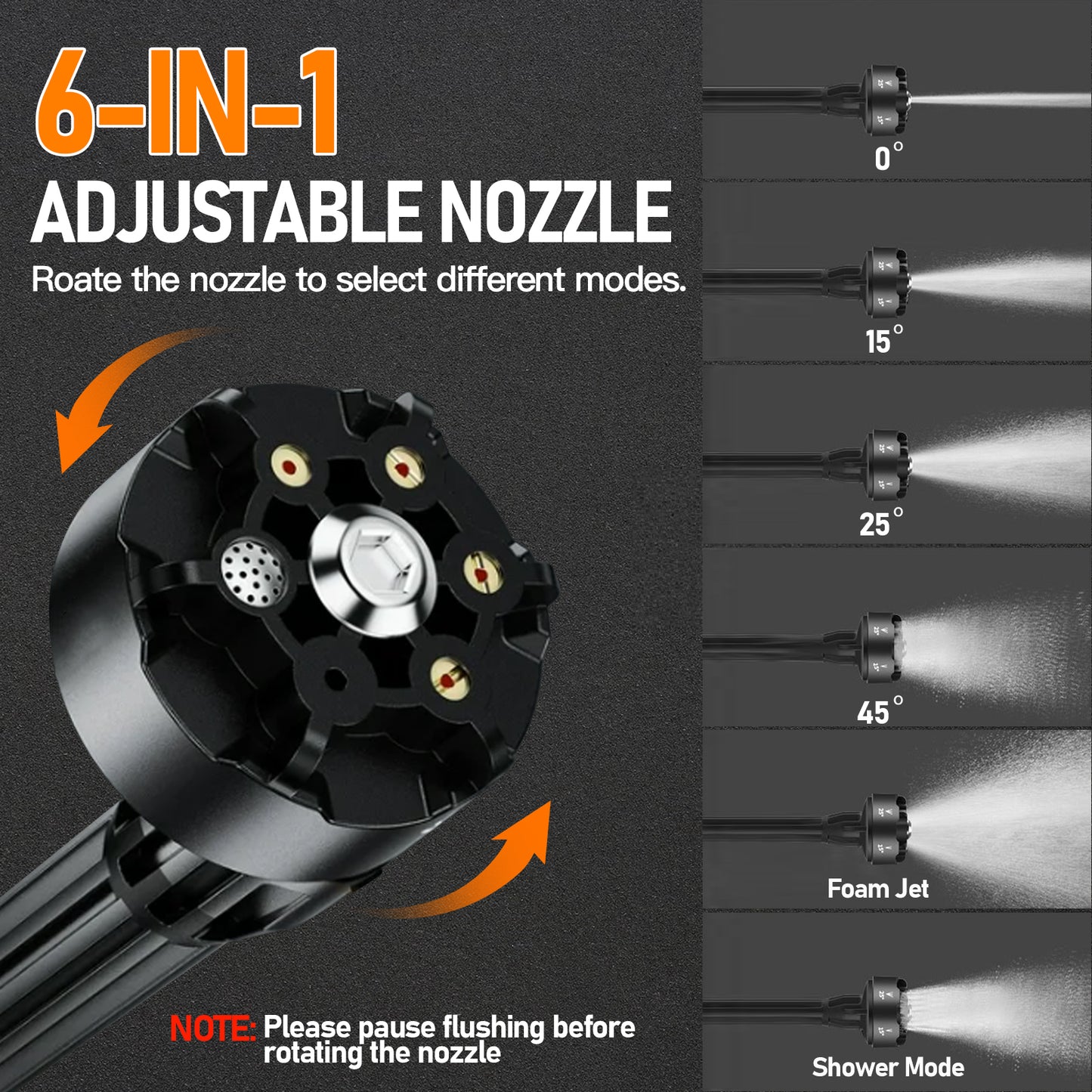 Cordless Pressure Washer, 1000PSI Cordless Power Washer with 33FT Water Hose & Brushless Motor, 4.0Ah Battery & Charger, 6-in-1 Nozzle, 4 Gears Pressure Touch Screen, Powerwasher for Cars/Yard