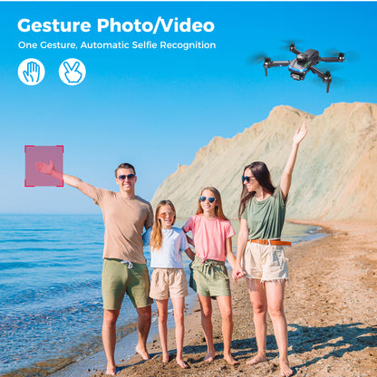 Drone with Camera for Adults Kids, 1080P FPV Mini RC Drones, 3 Batteries, One Key Take Off-Landing, Headless Mode, Wifi Brushless S118 RC Quadcopter Toys Gifts for Beginners