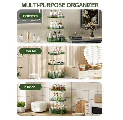3 Tier Bathroom Cabinet Organizer,Multi-Purpose Under Sink Organizers and Storage for Kitchen
