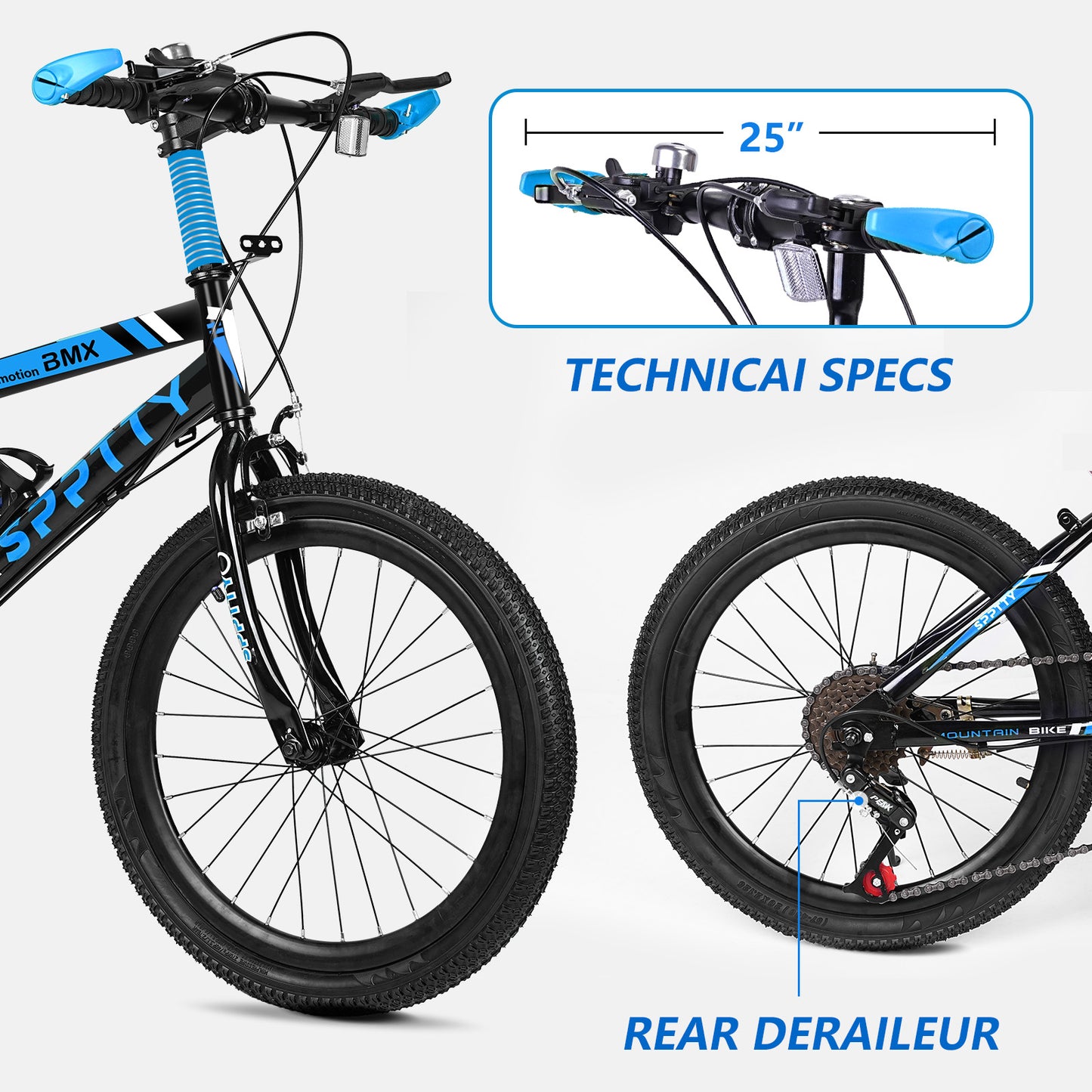 20-24 inch Bike,6-Speed Mountain Bike for Men Women Boys Girls,Dual Suspension,Comfort Saddle