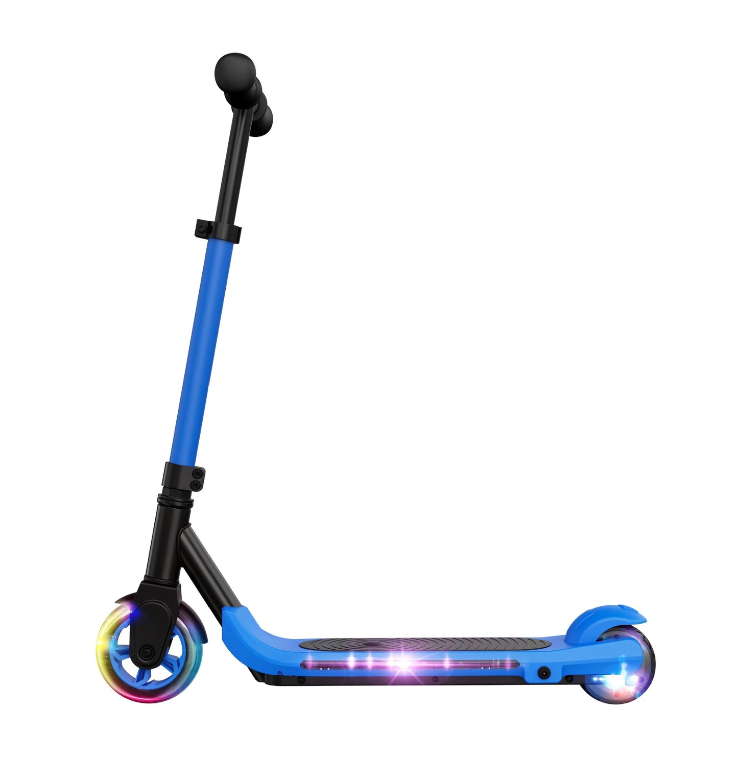 Electric Scooter for Kids Ages 6-14, 150W Motor, Adjustable Speed and Height, Colorful Lights, Double Brake, Kids Electric Scooter with Magnetic Charging, Gifts for Kids