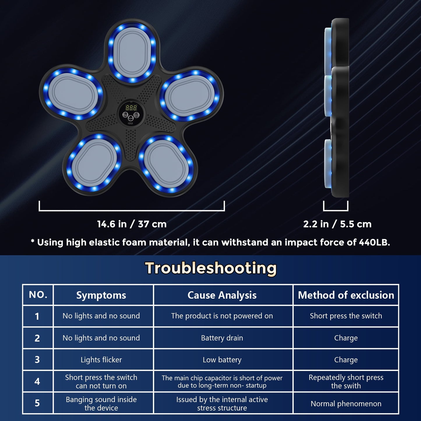Music Boxing Machine for Kids, Boxing Equipment with Gloves, Punching Machine for Boys & Girls