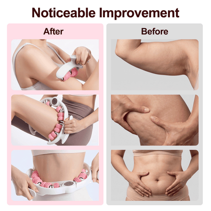 FAGINEY Anti-cellulite Massage Roller Detachable Leg Massager Roller with Non Slip Handle for Home Office Yoga Fitness