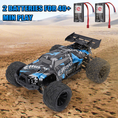 FAGINEY Fast RC Truck for Adults – 40+ km/h 1:14 4WD Off-Road Remote Control Car, 2 Batteries & 2 Shells