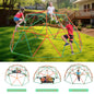 10FT Jungle Gym, Climbing Dome with Hammock & Swing, Outdoor Play for Kids 3-12,Backyard Toy