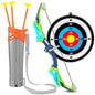 Crtynell Children'S Bow And Arrow Set With Led Flash, 3 Suction Cup Arrows, 1 Quiver And 1 Target. Indoor And Outdoor Archery Set Toy Gifts For Boys And Girls Aged 4-12 Years Old