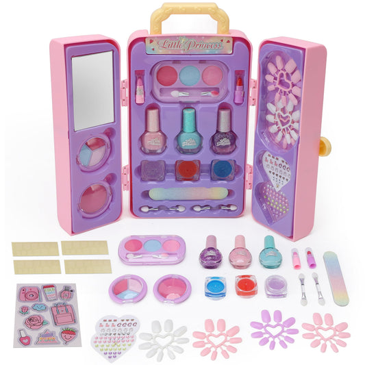 Kids Makeup Set, Gifts For Girls, 25 Pcs Makeup Toys, Washable Little Girl Princess Makeup Toys With Makeup Bag, Suitable For Birthday Christmas Gifts For 4 5 6 7 8 9 Years Old Girls