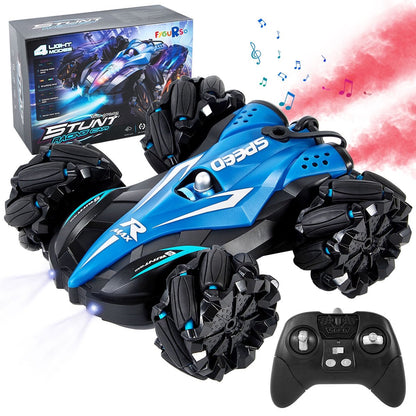 Remote Control Car High Speed Drift Car,2.4ghz 4wd Sensing Remote Control Cars With Spray And Lights Music,Off-Road 360° Rotation Rc Stunt Car Toy Kids Aults 3+ Christmas Birthday Gifts