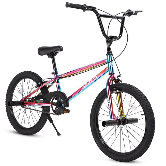20" Freestyle BMX Bike with 4 Pegs,Kids Bicycle for Teen Beginner, Age 7-14 Years