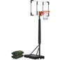 Youth Portable Basketball Hoop & Goal, 10FT Adjustable Height, 44 Inch Shatterproof PC Backboard Fillable Base with 2 Wheels & Sand Bags for Indoor Outdoor