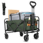 Collapsible Wagon,Foldable Garden Cart,Utility Grocery Shopping Cart for Camping,Sports
