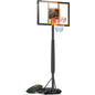Youth Portable Basketball Hoop & Goal, 10FT Adjustable Height, 44 Inch Shatterproof PC Backboard Fillable Base with 2 Wheels & Sand Bags for Indoor Outdoor