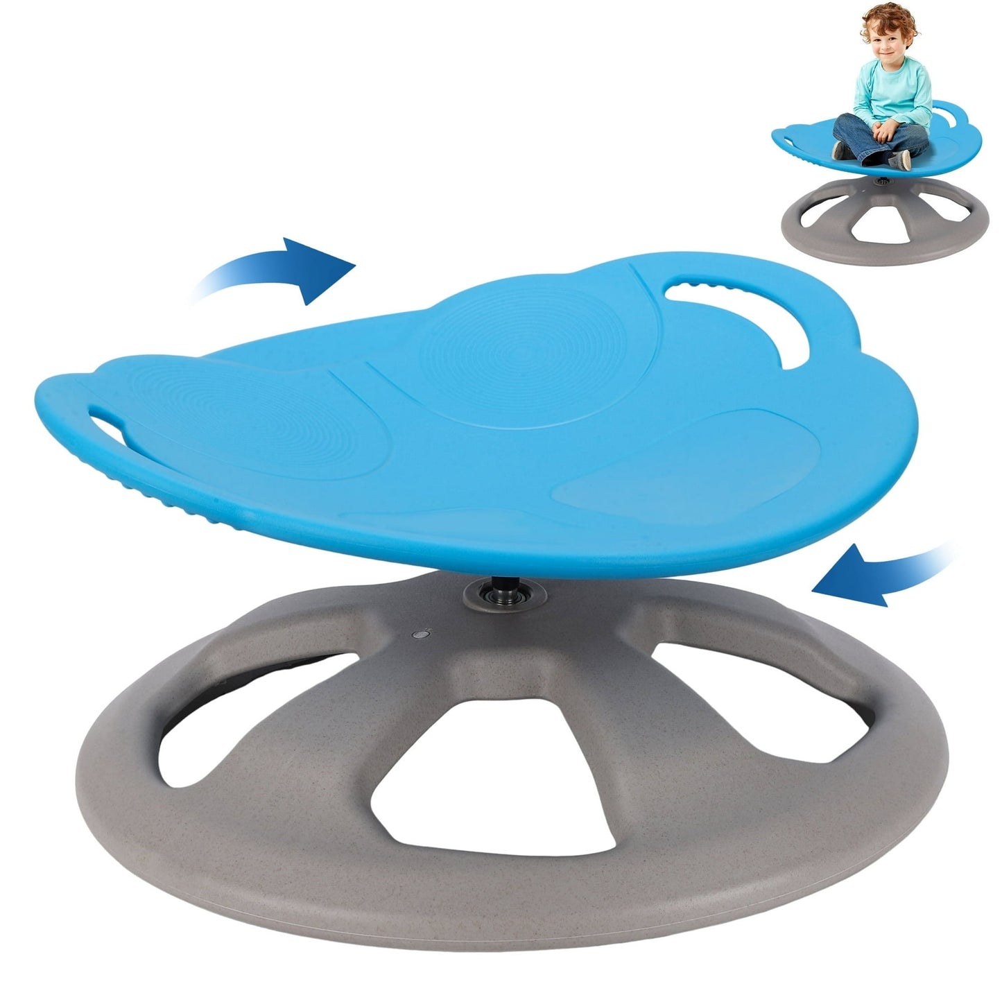 Sensory Spinning Chair For Autistic Kids,Kids Swivel Chair,Body Coordination Training Chair with Safety Handle For Kids 5-7 Kids,Insect Non Slip Sensory Toys 360° Spinning Chair For Kids Gifts