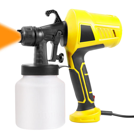 Paint Sprayer, 500W Handheld Electric Paint Sprayer with 3 Nozzles, 3 Patterns with 800ml Container, Easy to Clean, for Furniture, DIY Works,Home Fence