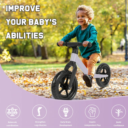Toddler Balance Bike for 24 Months to 5 Years Old 12" Kids Balance Bicycle Gift for Age 2-3 Boys Girls