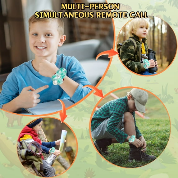 Dinosaur Walkie Talkies for Kids,Two-Radios Toys Watch for Boys & Girls Ages 3-12,Long Range, 3 Channels