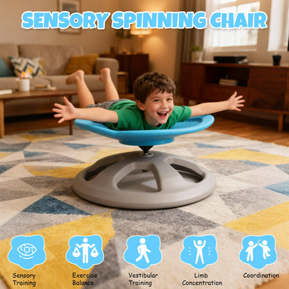 Sensory Spinning Chair For Autistic Kids,Kids Swivel Chair,Body Coordination Training Chair with Safety Handle For Kids 5-7 Kids,Insect Non Slip Sensory Toys 360° Spinning Chair For Kids Gifts