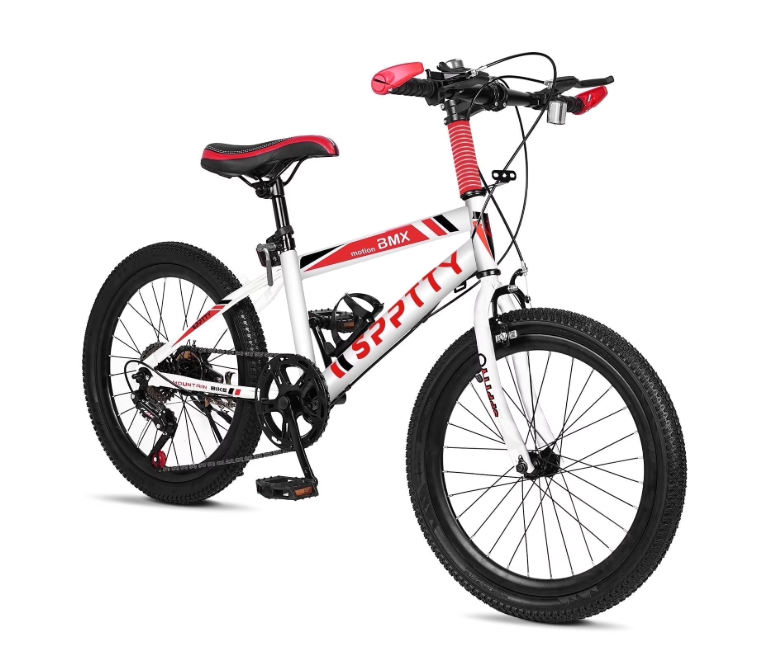 SPPTTY 20-24 inch Bike,6-Speed Mountain Bike for Men Women Boys Girls,Comfort Saddle,Yellow