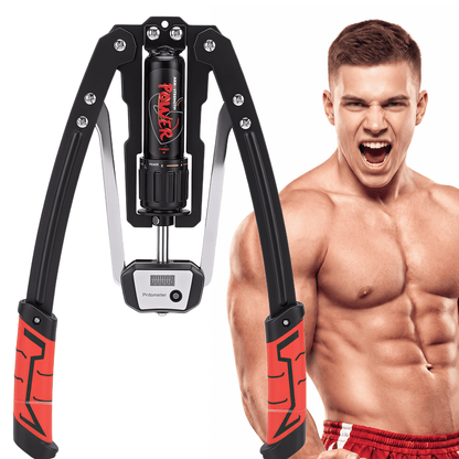 FAGINEY Twister Arm Exerciser with Auto Counting Design Chest and Arm Strengthener for Men Home Gym Workout Equipment Adjustable 22-440lbs