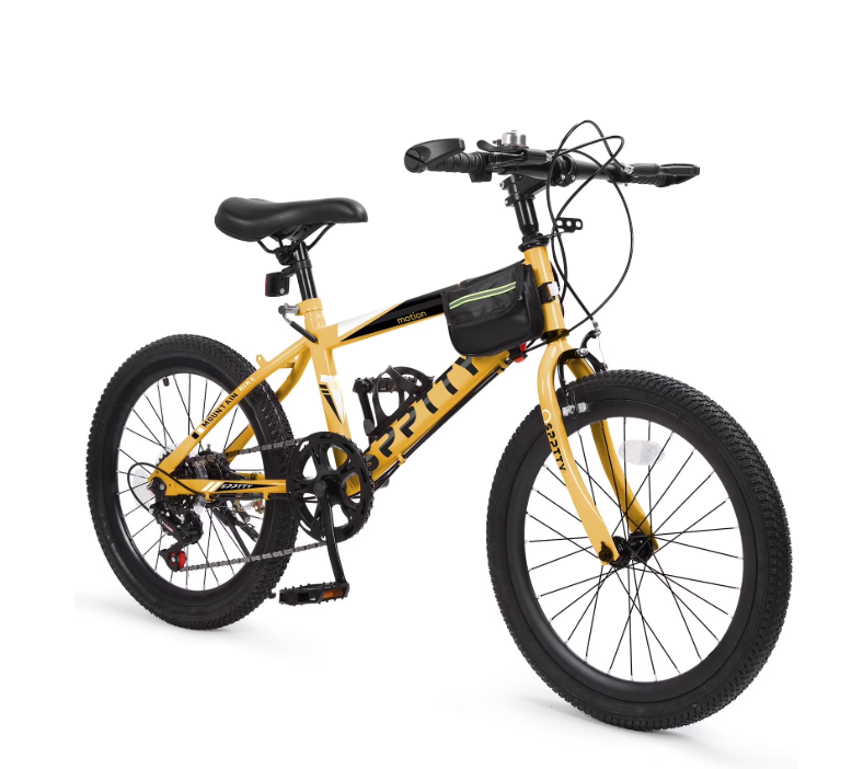 SPPTTY 20-24 inch Bike,6-Speed Mountain Bike for Men Women Boys Girls,Dual Suspension,Comfort Saddle