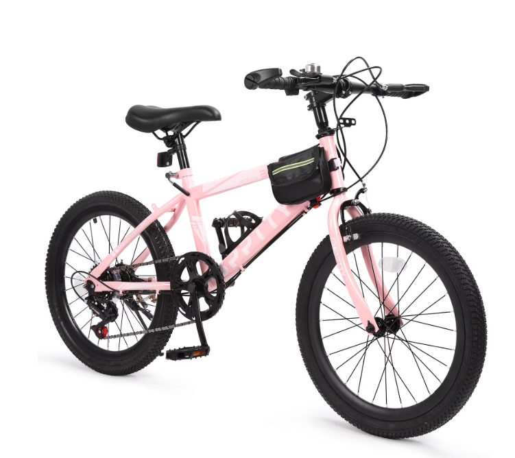 SPPTTY 20-24 inch Bike,6-Speed Mountain Bike for Men Women Boys Girls,Dual Suspension,Comfort Saddle